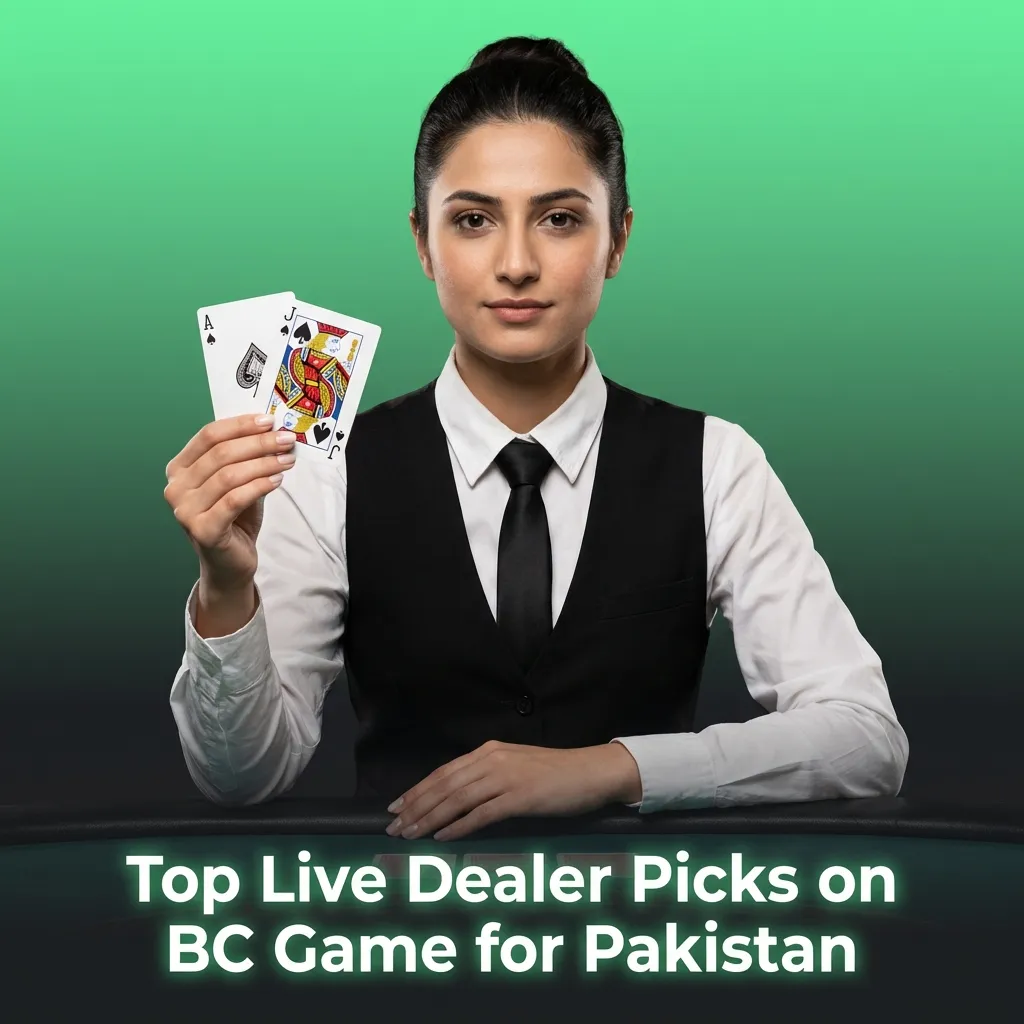 Live dealer game selections for Pakistan players on BC Game including roulette, card games, and game shows